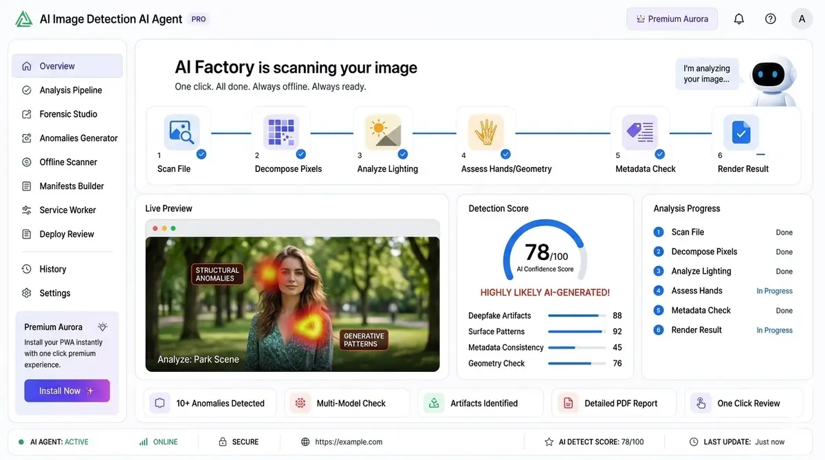 AI meal scanning dashboard — example of the AI tool software